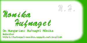 monika hufnagel business card